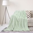 thumbnail image 2 of Unique Bargains Luxury Fleece Bed Blanket Woven Mesh, 2 of 10
