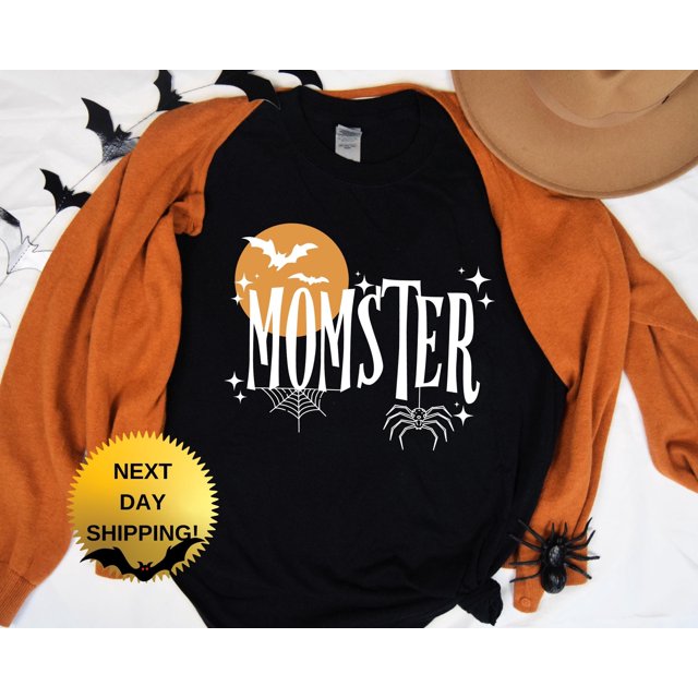 BAYCREWS Momster Halloween Shirt: Funny Mom Halloween Costume