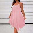 thumbnail image 1 of Ounisa Robe Camisole Midi Fluide Sans Manches à Encolure Dégagée et Ourlet Asymétrique pour Femme Grande Taille, 1 of 8