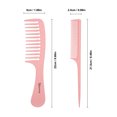 thumbnail image 3 of Yeacher 2Pcs Hair Brush Wide Tooth Comb Dense Tooth Comb Straw Comb, 3 of 5