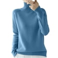 thumbnail image 1 of AherBiu Womens Sweaters Turtleneck Pullover Thick Warm Knitted Winter Long Sleeve Sweater Tops, 1 of 5