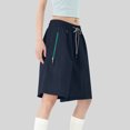 thumbnail image 3 of TMOYZQ Shorts de Randonnée pour Femmes Légers à Séchage Rapide Shorts de Golf Résistants à l'Eau avec Poches à Fermeture Éclair, 3 of 5