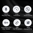 thumbnail image 3 of Amdohai Microphone Cravate Sans Fil Réduction du Bruit Mini Micro Portable à Pince Micro à Revers Omnidirectionnel 360° Type-C/IOS pour Diffusion en Direct Enregistrement Sonore, 3 of 8