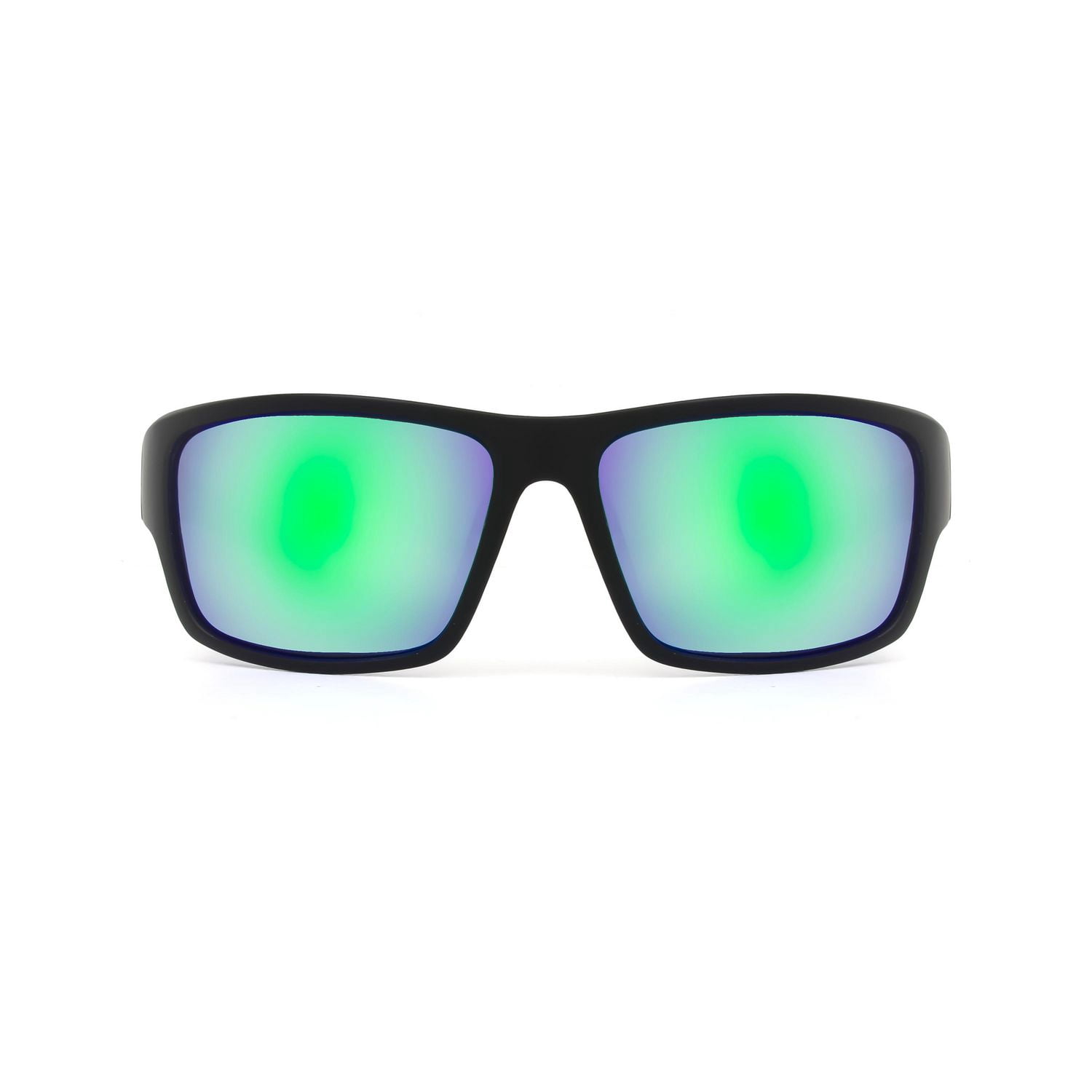 Lunettes de soleil enveloppantes polarisées Athletic Works noires et vertes