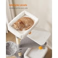 thumbnail image 4 of Tall Cat Tree Tower Multiple-Level Cat Condo with Caves Scratching Posts Perches Dark UPCTG, 4 of 7