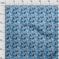thumbnail image 3 of oneOone Polyester Spandex Light Blue Fabric Abstracts Fabric For Sewing Printed Craft Fabric By The Yard 56 Inch Wide, 3 of 5