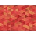 thumbnail image 1 of Ahgly Company Machine Washable Indoor Rectangle Transitional Orange Red Orange Area Rugs, 2' x 5', 1 of 7
