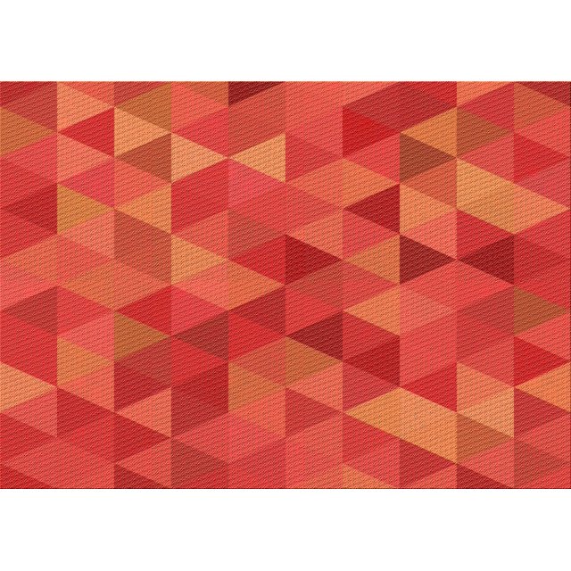 Ahgly Company Machine Washable Indoor Rectangle Transitional Orange Red Orange Area Rugs, 5' x 7'