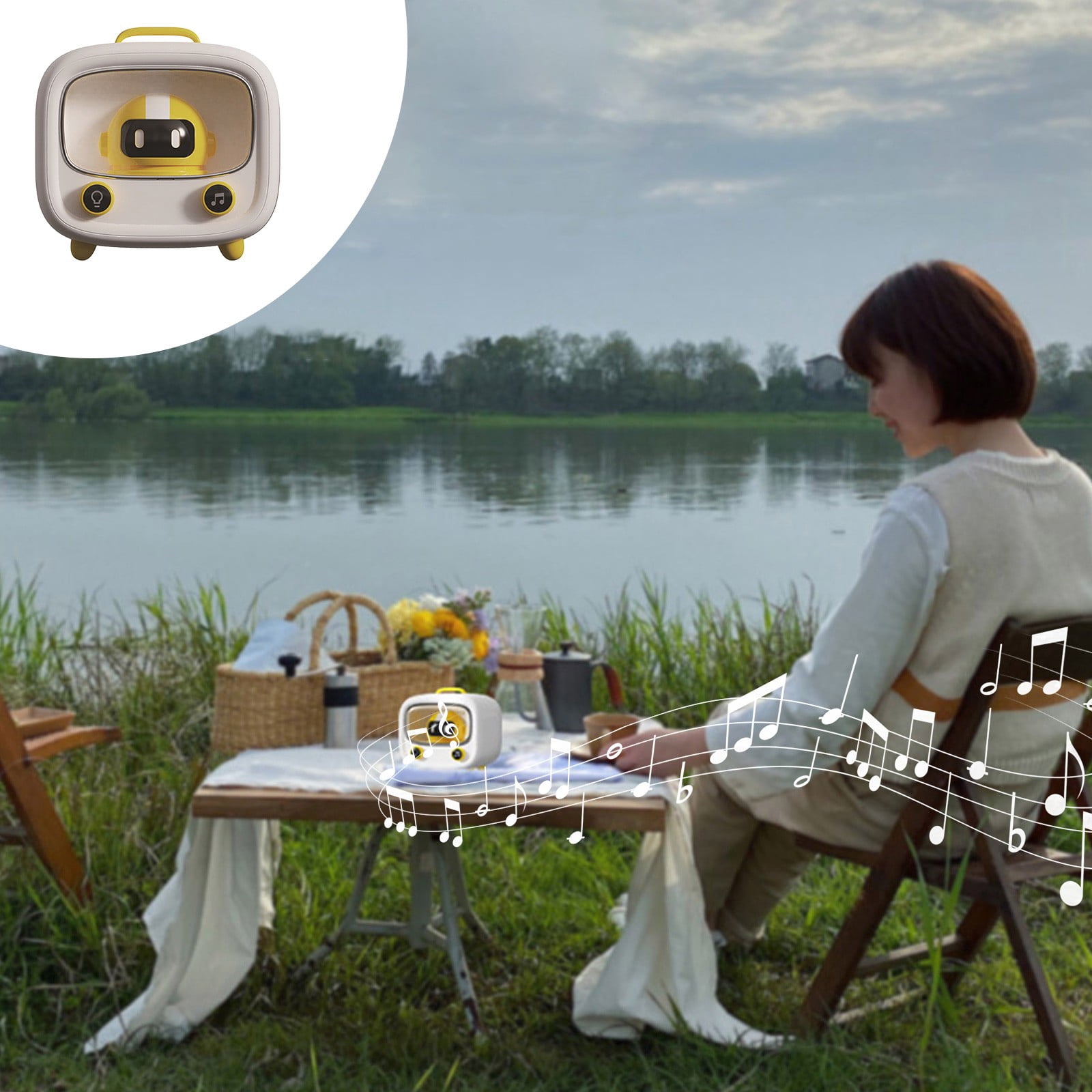 TopLLC Space TV Bluetooth Speaker Home Outdoor Wireless Portable Subwoofer Small Speaker Gift on Clearance