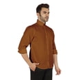 thumbnail image 3 of Bestman Formal Front Button Placket Solid Shirts For Mens Long Sleeve Regular Fit Shirt, 3 of 7