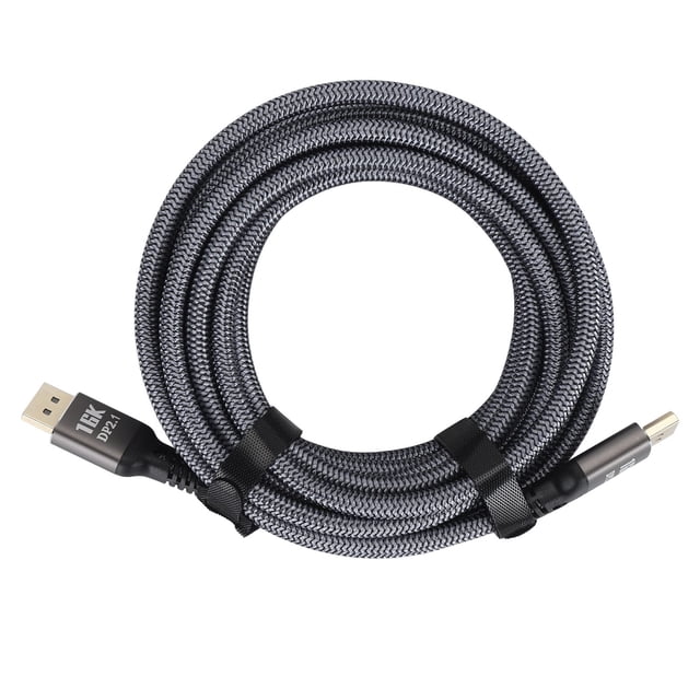 Displayport To Displayport Cable, Displayport Extension Cable Displayport 2.1 16.4ft Length Dynamic HDR 16K At 30Hz For Monitors For Graphics Cards