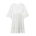 thumbnail image 3 of MesaSe Famille Tenues Assorties Fleur 3/4 Manches Dentelle Floral Mini Robe Tutu Sundress, 3 of 6