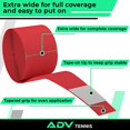 thumbnail image 4 of ADV FeltTac Dry Tennis Overgrips, Pro Grip Tape That Stays Dry & Absorbs Sweat with Velvety Comfort, Overgrip for Tennis Racquet, 30 Pack, Multi-Color, 4 of 5