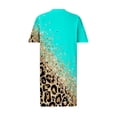 thumbnail image 4 of Jusqu'à 65 % de Rabais! Robes d'Été Mode pour Femmes 2024 Robe Grande Taille pour Col en V Robes d'Été Décontractées Poche Genou Manches Courtes avec Poches, 4 of 5
