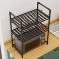 thumbnail image 4 of RKSTN storage shelves Countertop Microwave Thickened Shelf Oven Compartment Shelf Kitchen Spice Towel Shelf, 4 of 5