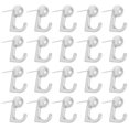 thumbnail image 3 of LOVEVER 20 Pcs Metal Thumb Tacks Hooks  Push Pins Poster Silver, 3 of 8