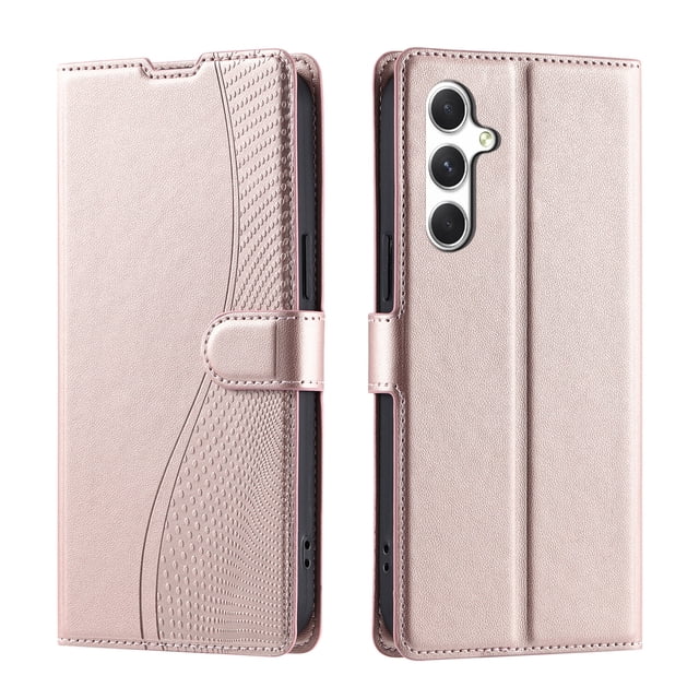 Samsung Galaxy S24 FE 5G Étui, Portefeuille en Cuir Pu à Rabat Porte-Cartes Support Magnétique