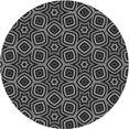 thumbnail image 1 of Ahgly Company Machine Washable Indoor Round Transitional Midnight Gray Area Rugs, 4' Round, 1 of 7