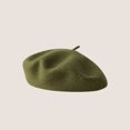 thumbnail image 1 of LinYooLi Hot Selling Autumn And Winter Wool Beret For Girls, Artistic And Retro, Versatile Korean Version Painter Hat, English Solid Color Felt Hat, 1 of 9