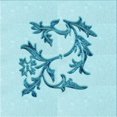 thumbnail image 1 of Ahgly Company Tapis d'Intérieur Lavable à la Machine, Carré, Transitionnel, Bleu Électrique, Tapis de Zone, 4 Pieds Carré, 1 of 7