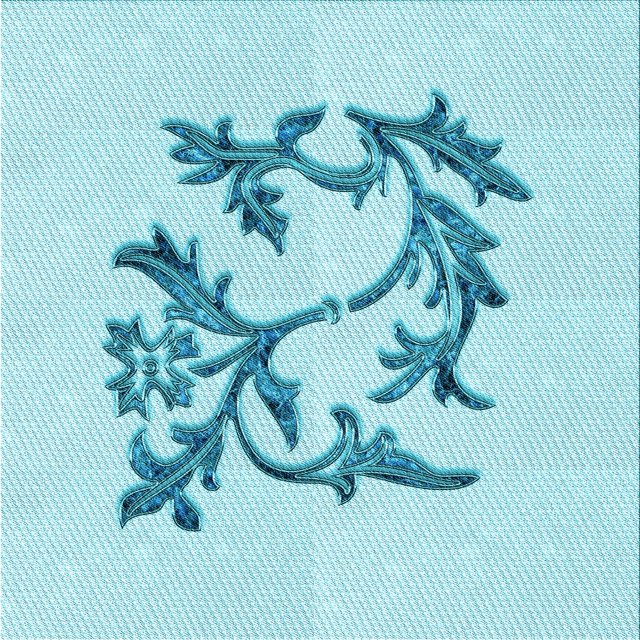Ahgly Company Tapis d'Intérieur Lavable à la Machine, Carré, Transitionnel, Bleu Électrique, Tapis de Zone, 4 Pieds Carré