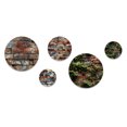 thumbnail image 3 of Designart "Rustic Brick Wall Allure" Abstract Metal Wall Art Set Of 5 - Brown Large Metal Wall Art Set, 3 of 6