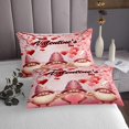 thumbnail image 2 of Ensemble de Courtepointe Joyeuse Saint-Valentin pour Enfants Garçons Filles, Gnomes Dessin Animé Ballons Rouges Couvre-Lit, Cœurs Romantiques Donuts Ensemble de Literie en Polyester Doux Ensemble de Couvre-Lit Décoratif, Taille Grand, 2 of 4