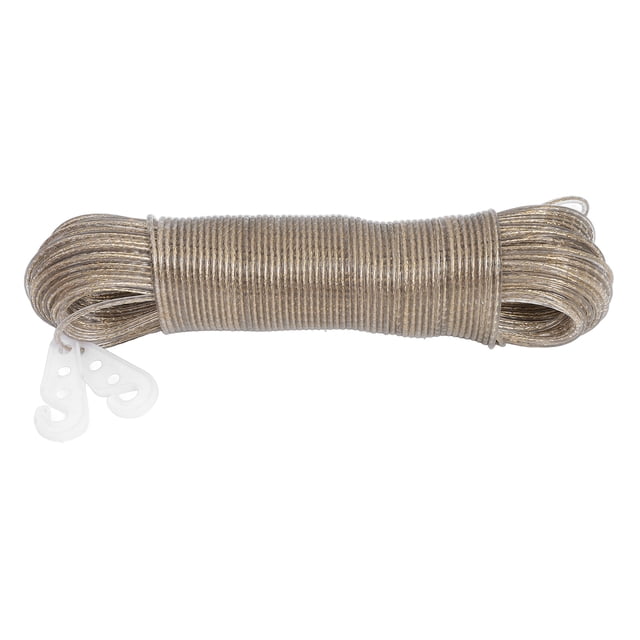 SHISUYAN Corde à Linge en PVC Transparent avec Conception Antidérapante pour Usage Domestique Solide et Durable