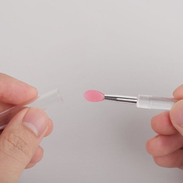CIMAXIC Mini Pinceau de Maquillage avec Manche Transparent pour Usage Quotidien 9 Pcs