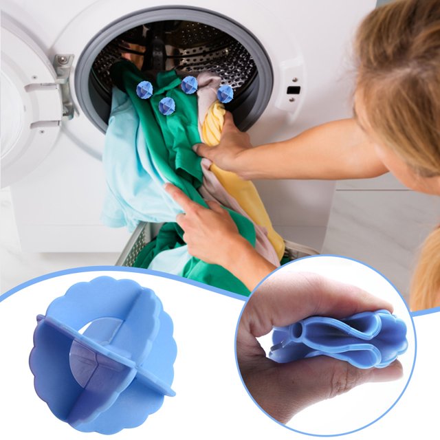 Oleegame 1PC Laundry Decontamination -winding Washing Machine Cleaning Clothes Washing Blue