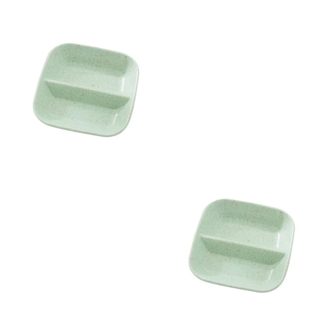 serony Small Plates Food Snack Dish Sauce Plate Seasoning Dish green 2Set