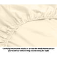 thumbnail image 3 of Hotel Luxurious, 1800 Series Super Soft Embroidery 3 PC Sheet Set (Twin Ivory), 3 of 4