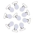 thumbnail image 1 of 10 Pcs Bretelles Rondes 25mm Clips de Bretelles pour Hommes Attaches de Draps Clips de Fixation de Draps, 1 of 8