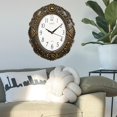 thumbnail image 3 of Abbracc 14 Inch Clock,Home Living Silent, Clock Clock,Living Room Clock Watch Black Gold, 3 of 9