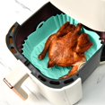 thumbnail image 1 of WIFKLSIIPG Square Air Fryer Silicone Baking Tray Square Air Fryer Silicone Multi Color Durable, 1 of 8
