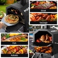 thumbnail image 2 of Outdoor Wood Fired Pizza Oven 2-Layer Pizza Maker Outside Pizza Grill for Backyard Parties, 2 of 7