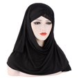 thumbnail image 4 of Turban en Soie Douce avec Sequins Foulard Bonnet, 4 of 6