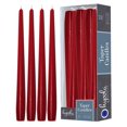thumbnail image 1 of Hyoola Tall Taper Candles - 10 Inch Cherry Red Unscented Dripless Taper Candles - 8 Hour Burn Time - 12 Pack, 1 of 7