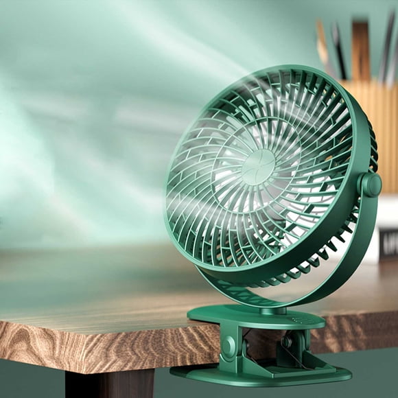 Kctiaxy Clip on Fan, 3 Speeds Small USB Fan with Strong Airflow, Clip & Desk Fan - Quiet for Office Bedroom School Stroller Kitchen Appliances