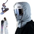 thumbnail image 1 of Capuche Imperméable Doublée en Polaire, Masques de Ski Multifonctionnels 3-en-1 pour Cyclisme Ski, 1 of 8