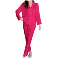 thumbnail image 1 of RKSTN Ensembles de Pyjama pour Femmes 2 Pcs Mode Vêtements de Maison Pyjamas Ensemble Deux Pièces Manches Longues Pantalon Ensemble de Pyjama Vêtements de Maison Doux Confortables, 1 of 5