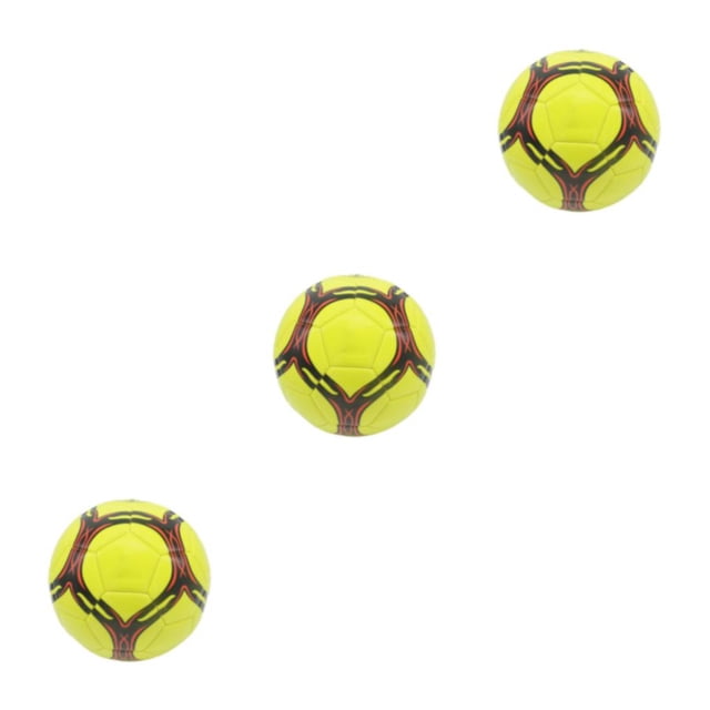 Youkk Ballon de Soccer le Plus Récent - Résistant à l'Usure et Durable, Entraînement Portable, Grand Champ d'Application, Ballon Officiel de Soccer Épaissi Jaune type 4 Ensemble de 3
