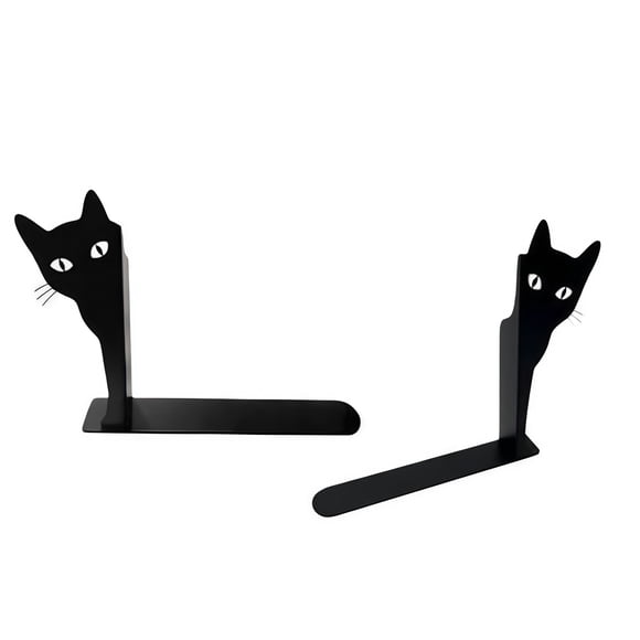 Cute Animal Shaped Metal Rack For Shelves Stylish Bookends For Home Living Room Create Organization Durable Holder 2PCS