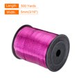 thumbnail image 2 of Unique Bargains 500 Yards Glitter Curling Ribbon Crimped Balloon String Metallic 3/16' for Party Decoration, Rose Red, 2 of 6