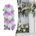 thumbnail image 1 of Baohd Chemin de Table Panneau de Fleurs Roses pour Mariage Violet et Blanc, 1 of 7