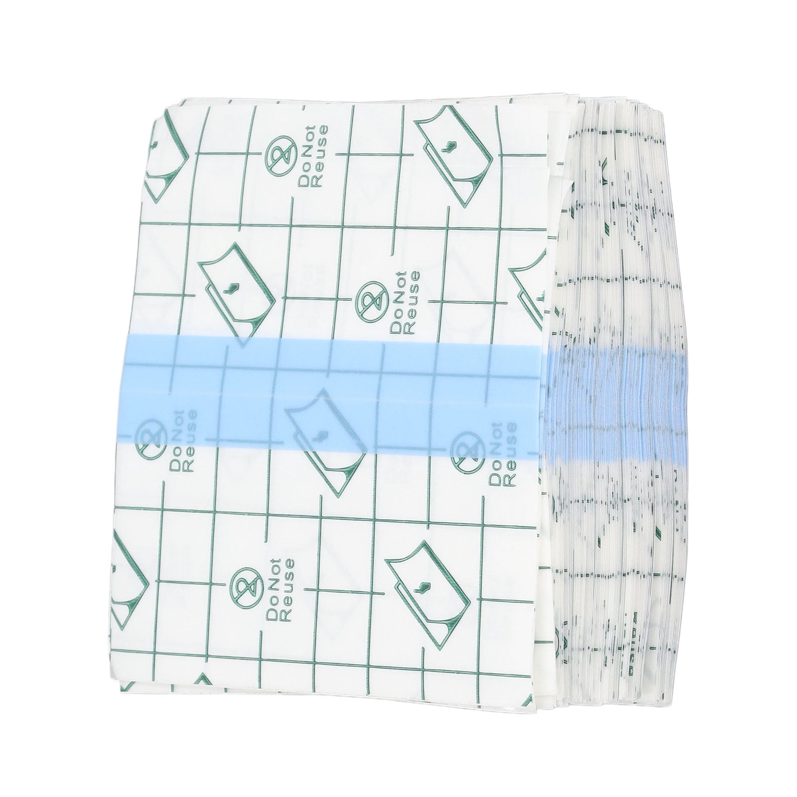 Adhesive Cosmetic Palette, Portable Transparent PU Film Disposable Makeup Hand Palette Waterproof  For Home
