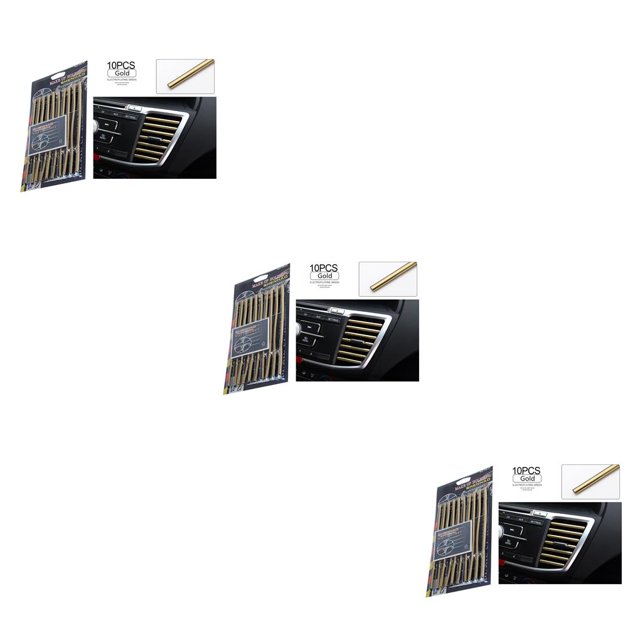 Transemion NEW 10pcs/set Universal Car Air Conditioner Outlet Decoration U Shape No.05 3Set