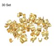 thumbnail image 3 of Unique Bargains 30 Sets Zipper Slider Retainers, #8 Top Stoppers & Bottom Stops for Bags Coats Jackets, Gold Tone, 3 of 6