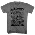 thumbnail image 1 of Poison Music Skull Snake Lightning Adult Short Sleeve T Shirt, 1 of 2