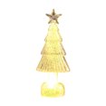 thumbnail image 2 of Lksixu Crystal Christmas Tree, Christmas Decorations 5.9" Pre-lit Tabletop Christmas Tree Figurine with LED Lights, Battery Operated Glowing Xmas Tree Night Lamp Table Centerpiece for Holiday Party, 2 of 7